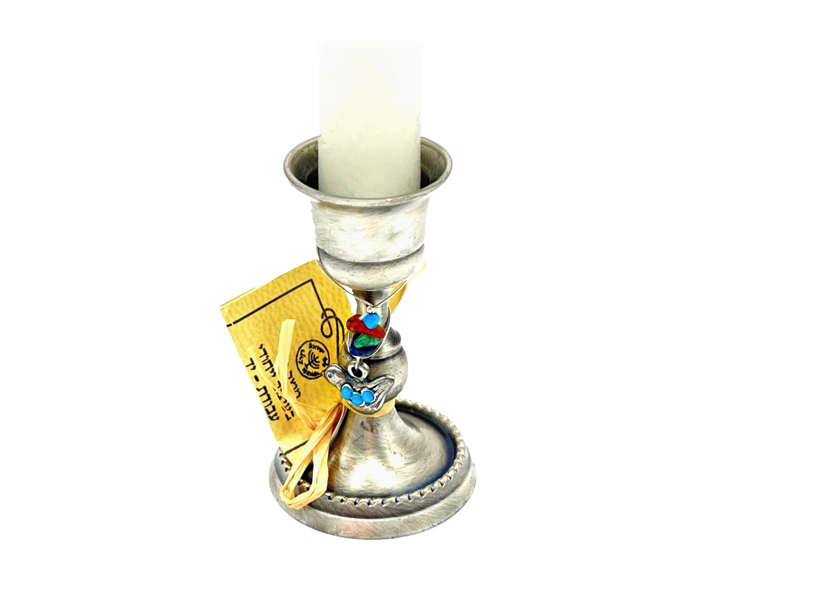 Schabbatkerzenständer für Mädchen – Zinn, 7 cm