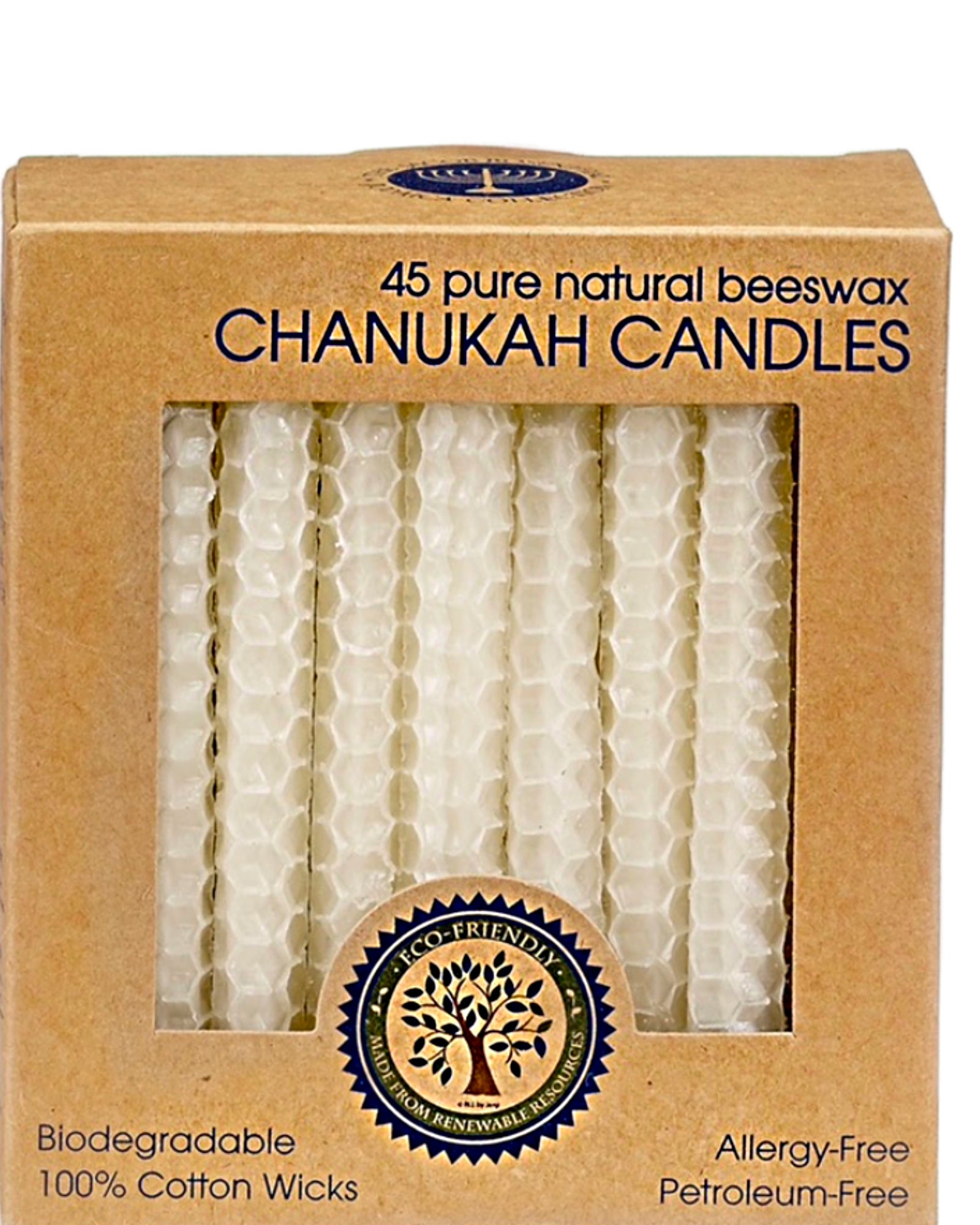 Chanukka-Kerzen aus Bienenwachs