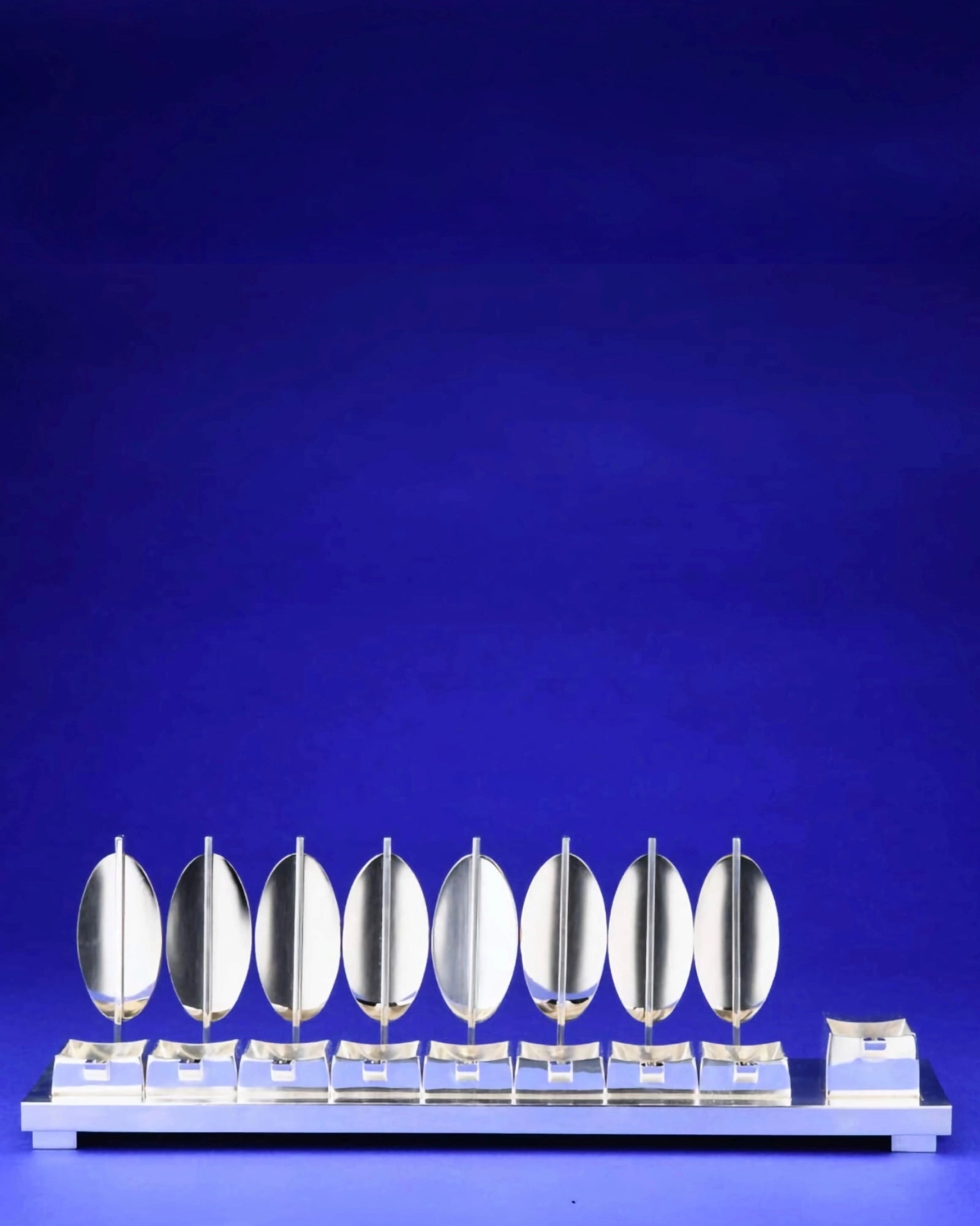 Limitierte Sterling-Silber Chanukkia – Piet Cohen