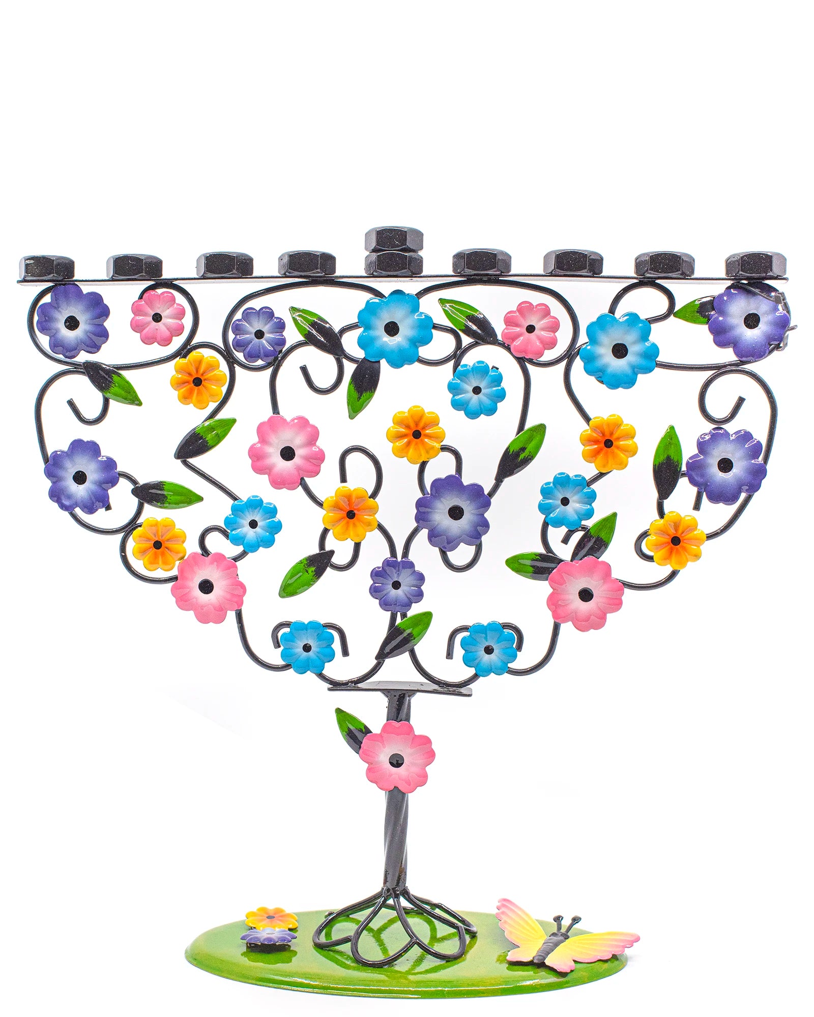 Chanukkia »Baum des Lebens«, handgefertigt und handbemalt