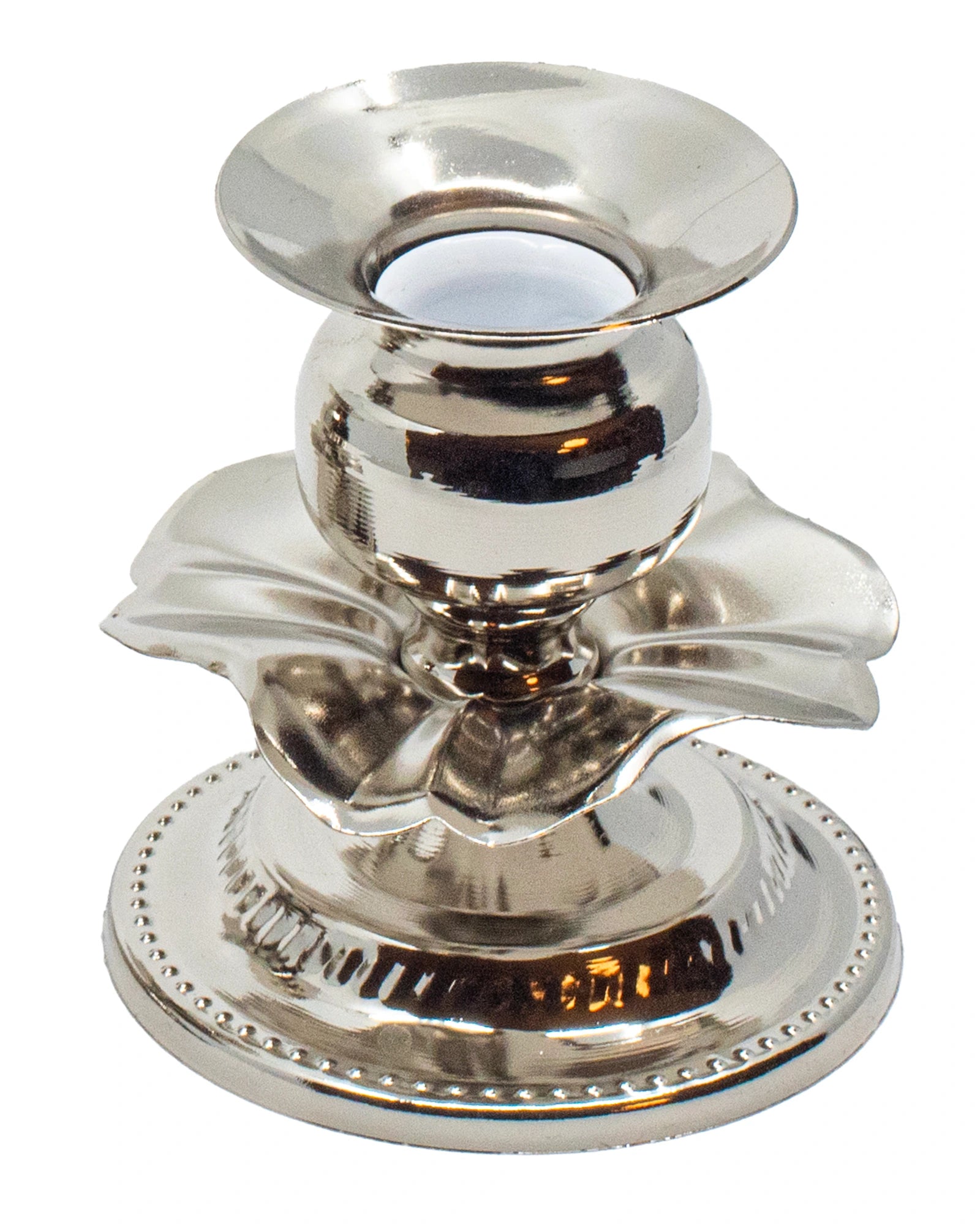 Kerzenhalter mit Blütenmotiv (Paar) für Schabbat und Feiertage